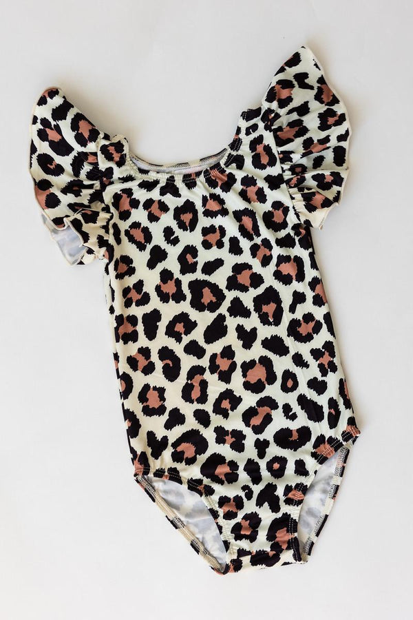 wild-one-s-s-flutter-sleeve-leotard Mila &  Rose - Sophia's Style-Wild One S/S Flutter Sleeve Leotard-6-12M--1